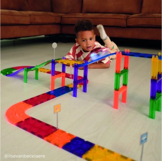 Cleverclixx Magnetic Race Track Intense – Curve Set (15 pieces)