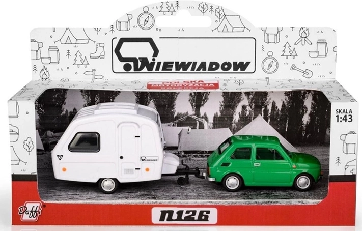 Fiat 126p с каравана Niewiadów N-126, зелен