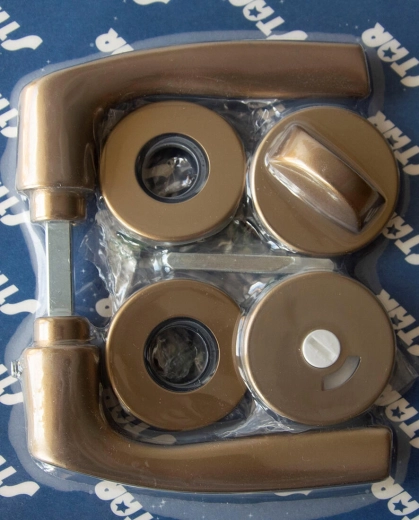 MONET Door Hardware on Rose, WC, Bronze Anodized