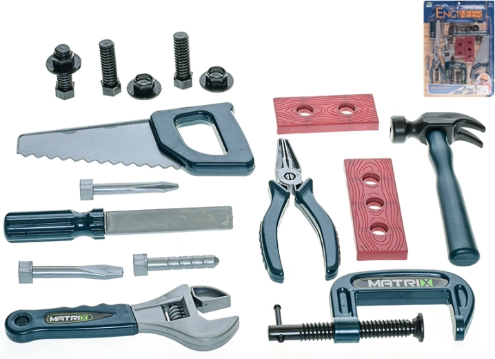Children's tool set 17 pcs on card