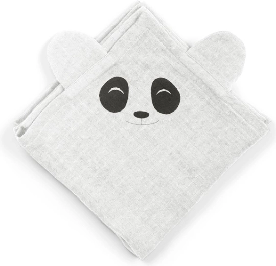 NuuRoo Bjork муселинови пелени panda white onyx (2 бр.)