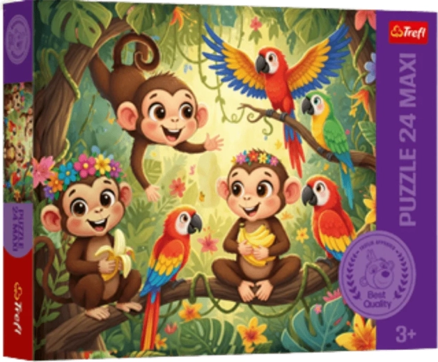 Trefl Puzzle Monkeys and Friends MAXI 24 Pieces