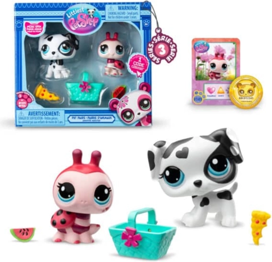 Hasbro Littlest Pet Shop picnic set with figures and accessories