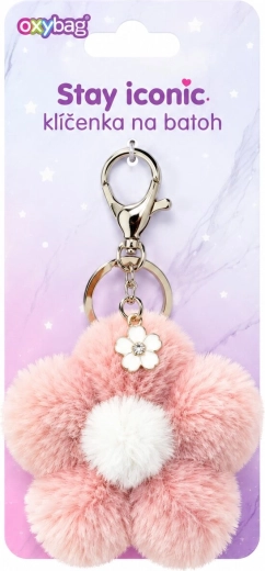 Oxybag fashion flower keychain, pink