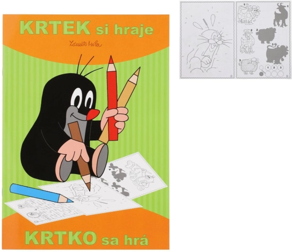Activity Coloring Book A4 The Little Mole Is Playing