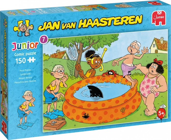Пъзел JUMBO Jan van Haasteren Junior: Шегички край басейна 150 части