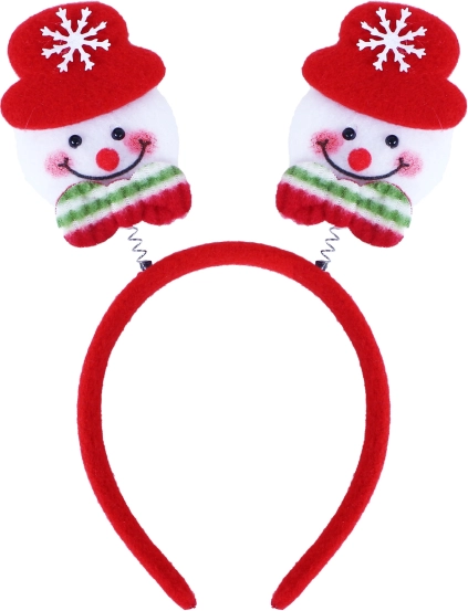 Коледна диадема със снежни човеци