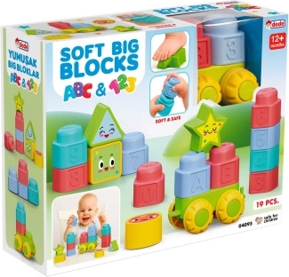 Soft stacking blocks for the youngest children