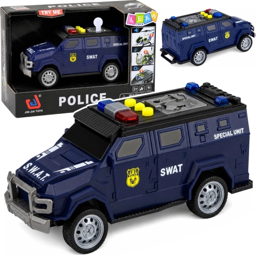 SWAT unit car with lights and sounds 1:32, 15 cm - 1 piece