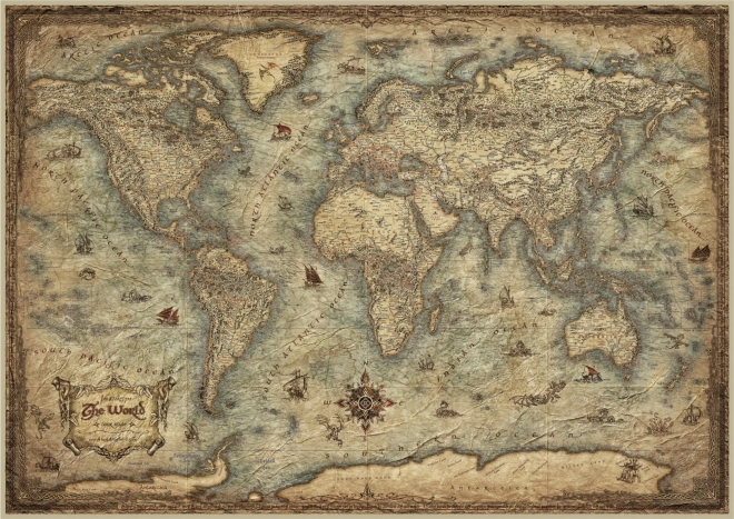 World Map Puzzle 3000 Pieces