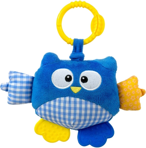 Hanging plush owl Cutie owl blue