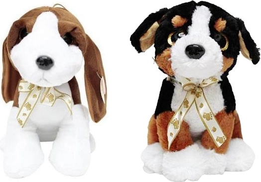 Plush Puppy with Bow – Large