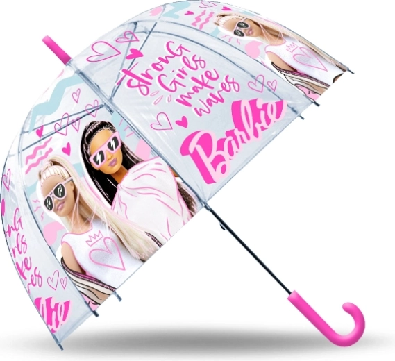 Автоматичен прозрачен чадър BARBIE за деца