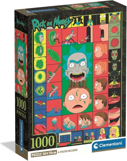 CLEMENTONI puzzle RICK AND MORTY: iconic moments, 1000 pieces