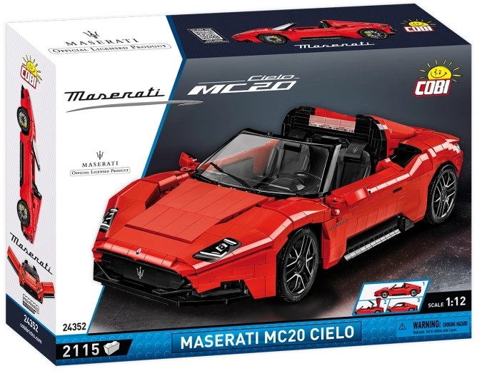 Строителен комплект Cobi Maserati MC20 Cielo в мащаб 1:12 (2115 части)
