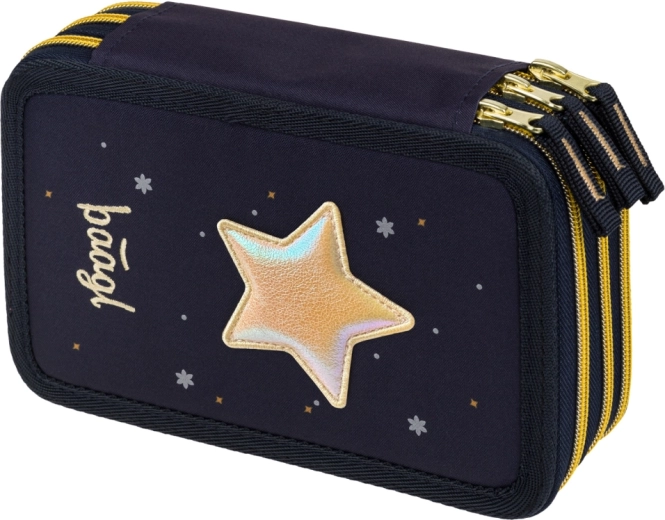 Ученически триетажен несесер Unicorn Gold BAAGL