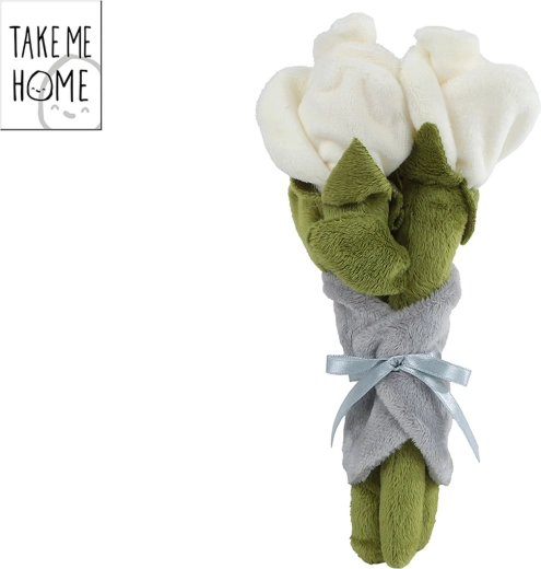 Bouquet of plush white roses Take Me Home 22 cm - 1 piece