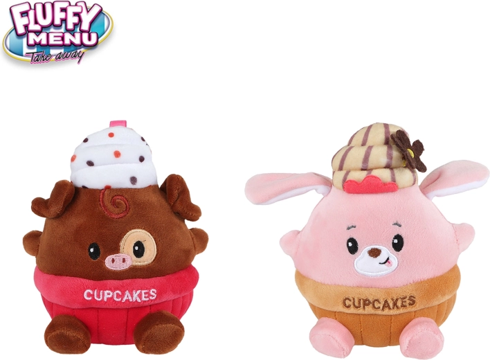 Плюшено мече Cupcake Fluffy Menu 14 см