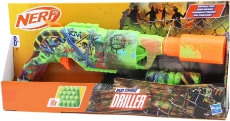 Nerf Zombie Driller бластър с въртящ се цилиндър