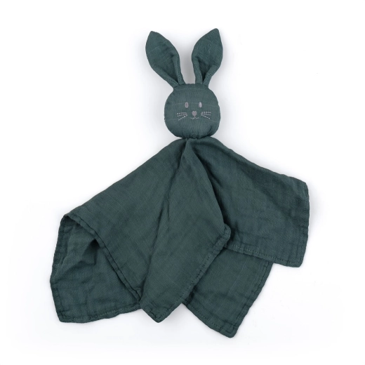 Petite&Mars bamboo muslin cuddle comforter Hugo, Misty Green