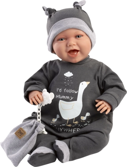 Реалистична кукла New Born със звуци - 42 см