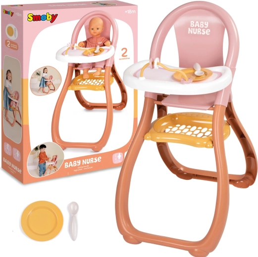 Smoby Baby Nurse High Chair for Dolls