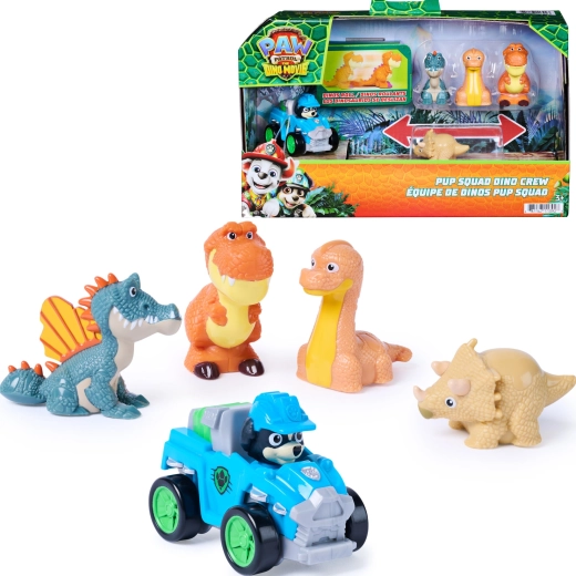 Spin Master Paw Patrol: The Dino Movie комплект Rex с превозно средство и фигурки на динозаври