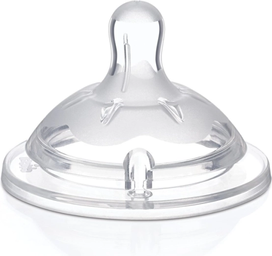 Chicco Natural Feeling nipple, silicone, adjustable flow, 4m+, 2 pcs