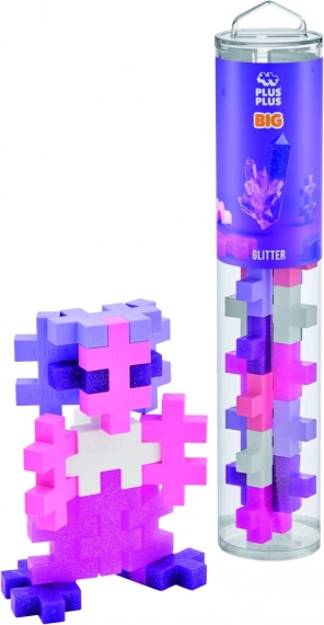 Plus-Plus BIG Glitter Blocks - 15 pcs