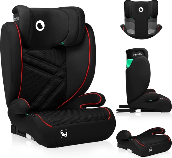 Lionelo Hugo i-Size child car seat 100–150 cm Sporty Black Red