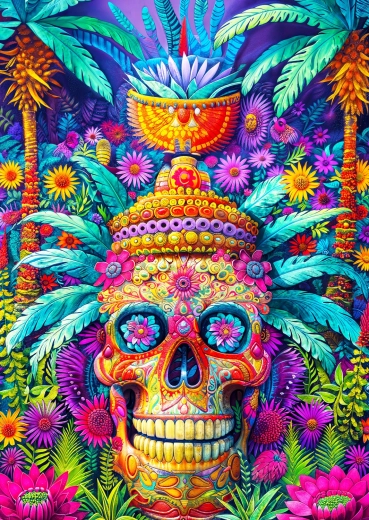 ENJOY Jungle Skull Puzzle 1000 Pieces