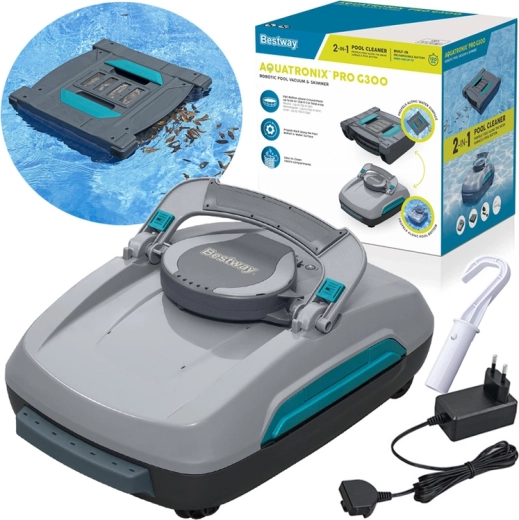 Bestway Aquatronix Pro G300 безжичен роботизиран прахосмукач и скимер 2-в-1