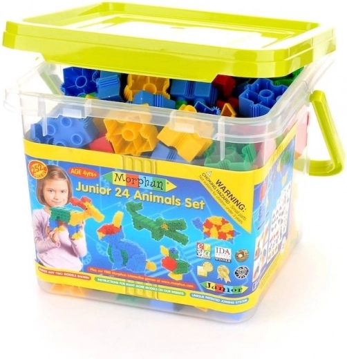 Morphun Junior Construction Blocks 24 Animals 252 pcs