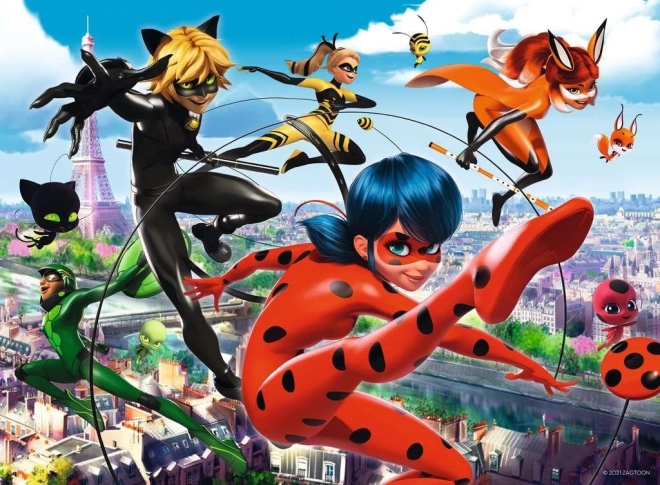 Ravensburger puzzle Miraculous Ladybug and Black Cat 200 pieces