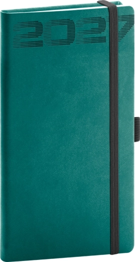 Notique джобен дневник Aprint Top 2027 в петролен цвят 9 × 15,5 cm