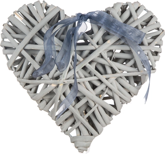 Decorative heart 15 × 15 cm, grey