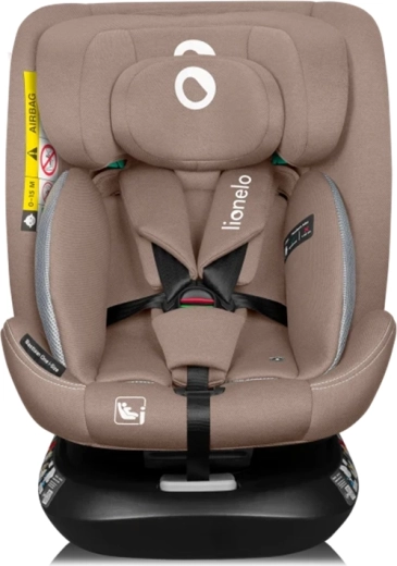 Lionelo Bastiaan One i-Size въртящо се столче за кола 40–150 см, Beige Sand