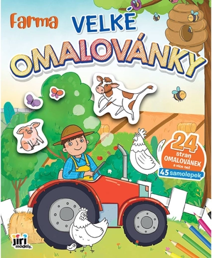 Large Coloring Book: Farm