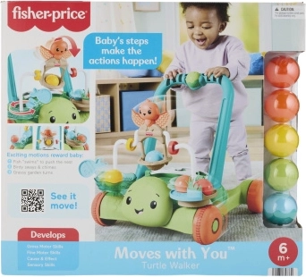 Fisher-Price интерактивна проходилка костенурка