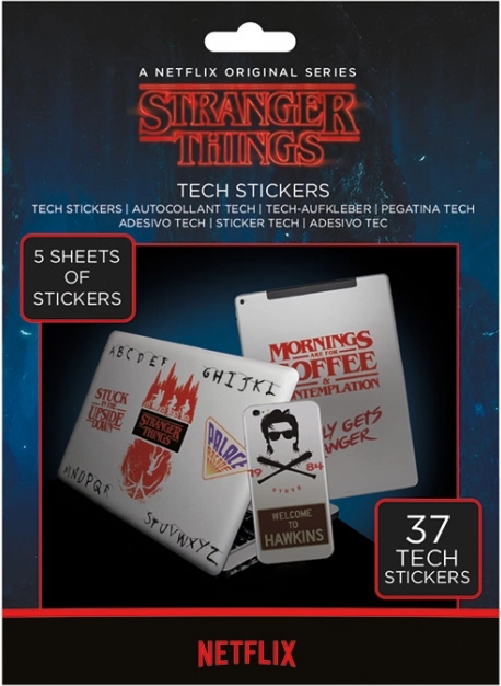 Стикери Stranger Things, комплект 37 бр.
