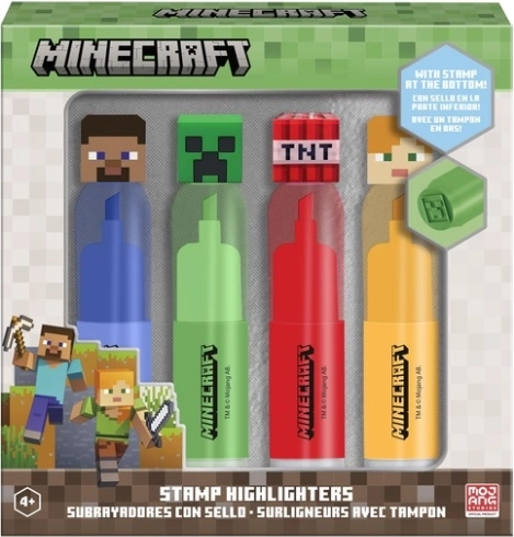 Minecraft комплект от 4 текстмаркера с 3D топер и печат