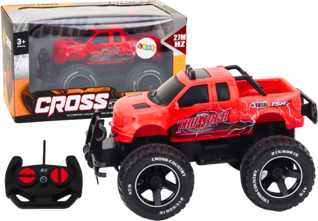 Remotely Controlled RC Off-Road Car 1:18 Red