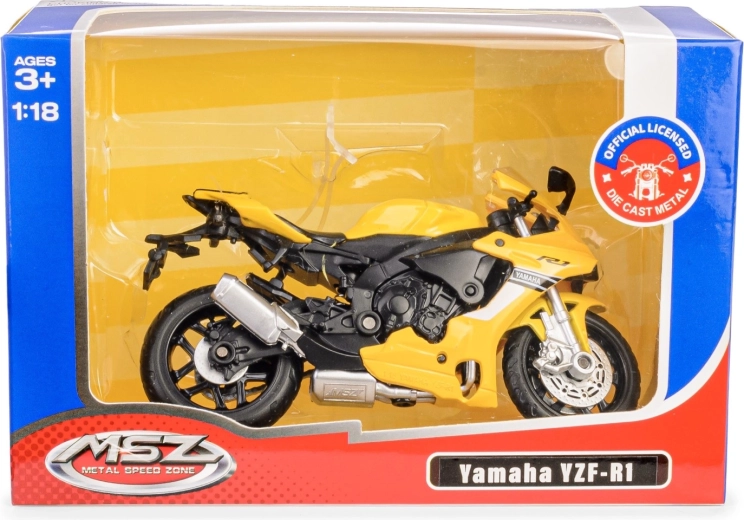 Метален модел на мотоциклет Yamaha YZF‑R1 1:18
