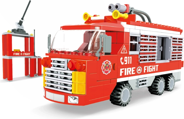 Compatible BLOXO Building Set Firefighters – Fire Station 278 Pieces