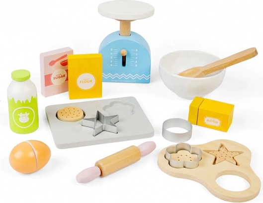 Дървен комплект за печене за деца