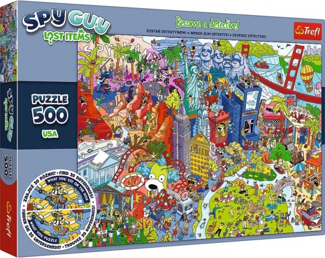 Пъзел Spy Guy Lost Items USA 500 части