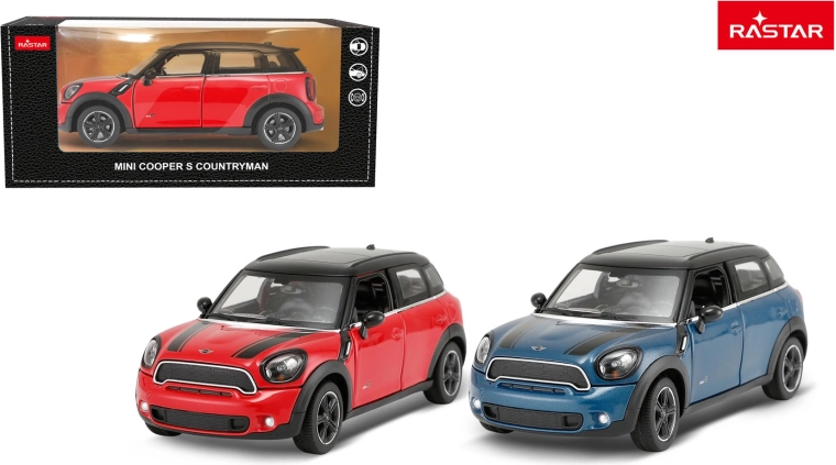 Metal toy car Rastar Mini Countryman 1:24 red - 1 piece