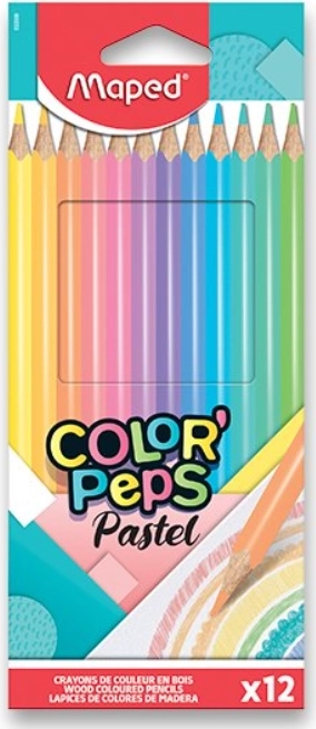 Цветни моливи MAPED Color'Peps Pastel 12 бр.