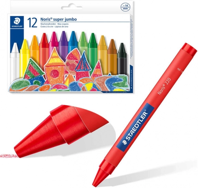 Staedtler Noris Jumbo восъчни пастели 12 цвята