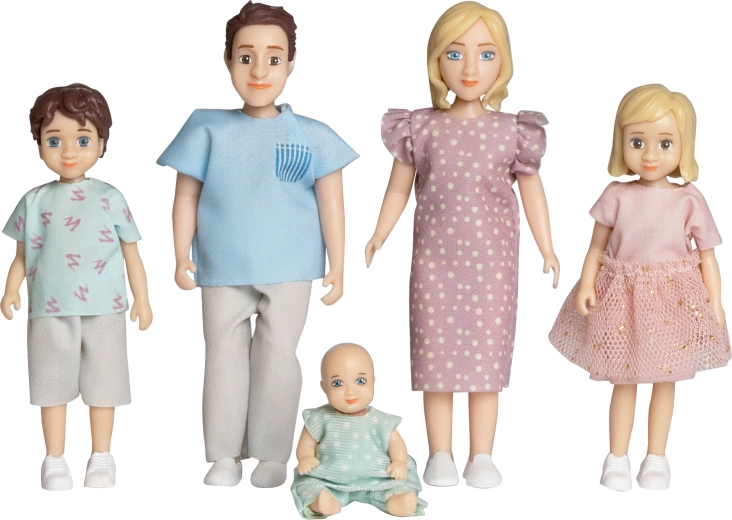 Charlie Lundby Dollhouse Family Set - 5 Pieces